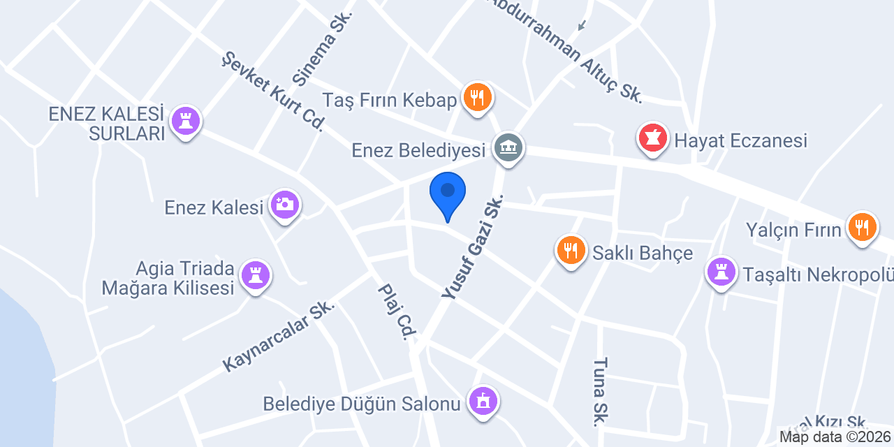 Enez Lena Sürücü Kursu konumu