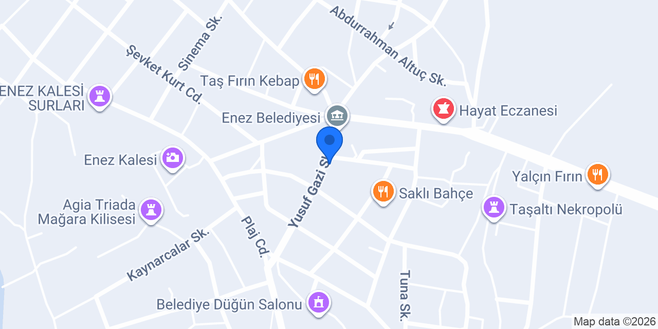 Enez Çiçekçilik Fidancılık ve Peyzaj konumu