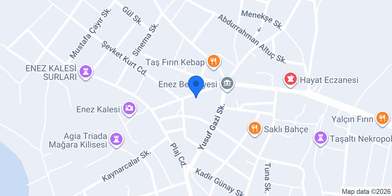 Enez Noterliği konumu