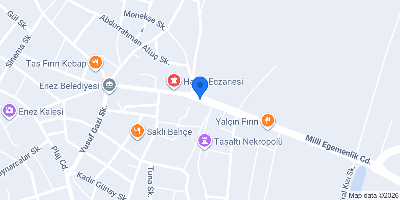 Yılmaz inşaat enez konumu