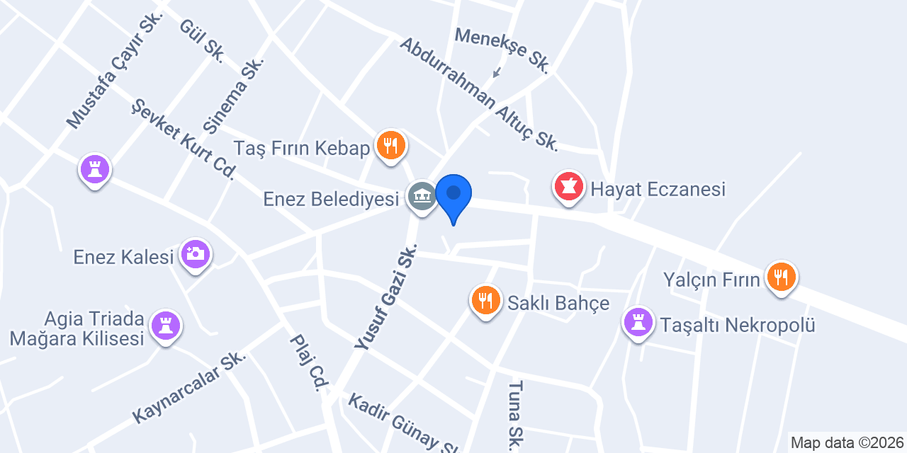 Enez Adliyesi konumu