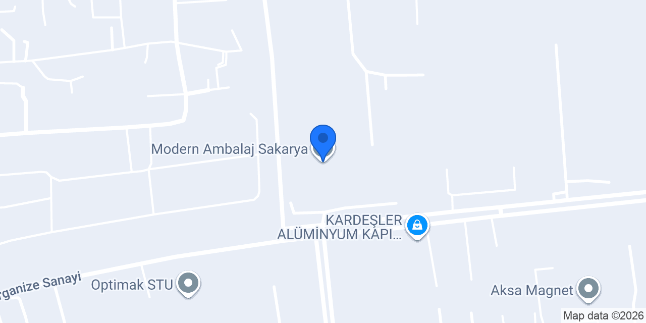 Modern Ambalaj Sakarya konumu