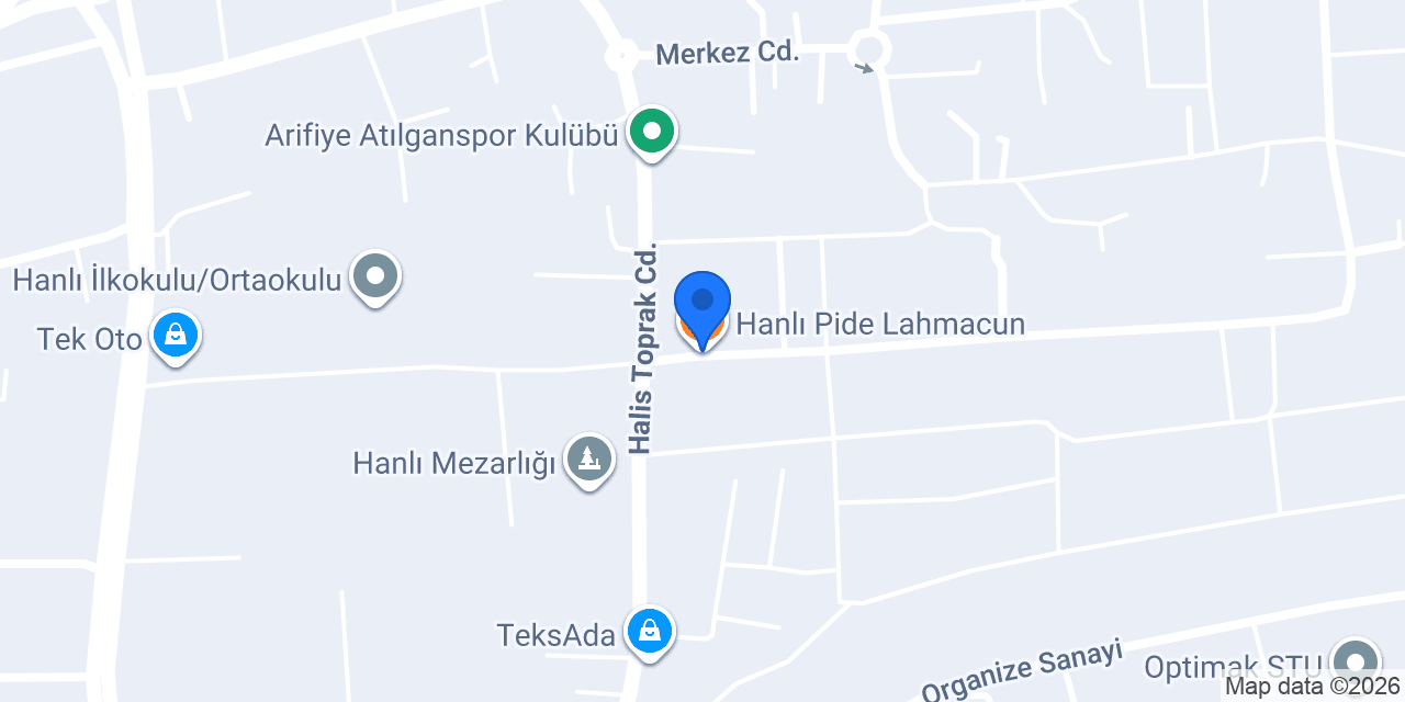 Hanlı Pide Lahmacun konumu