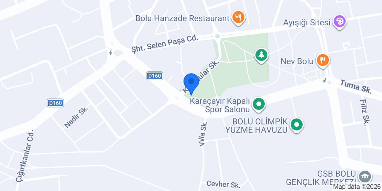 Bolu Park Restaurant konumu