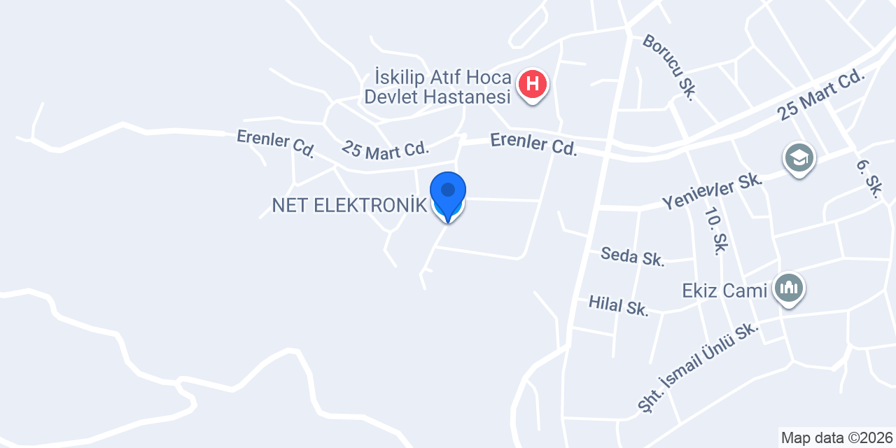 NET ELEKTRONİK konumu