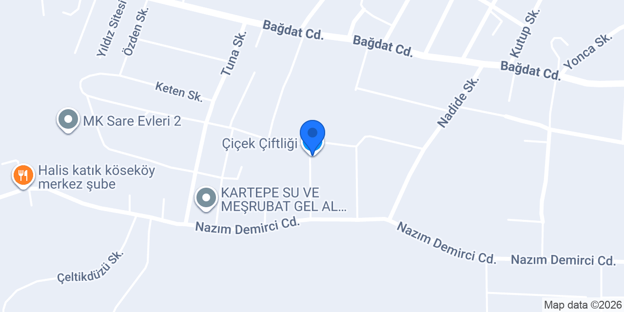Çiçek Çiftliği konumu