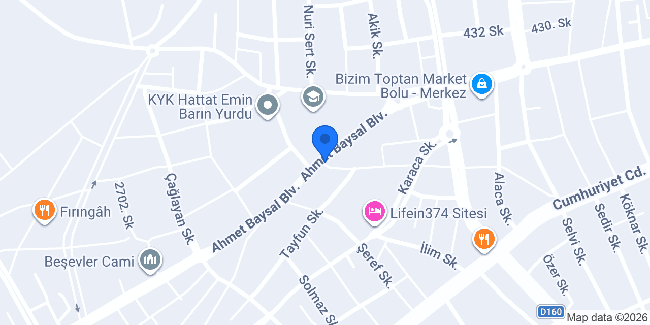 Ak Piliç Market konumu