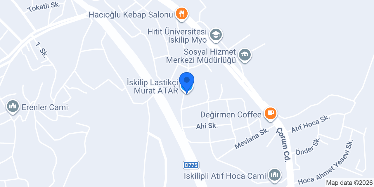 İskilip Lastikçi Murat ATAR konumu