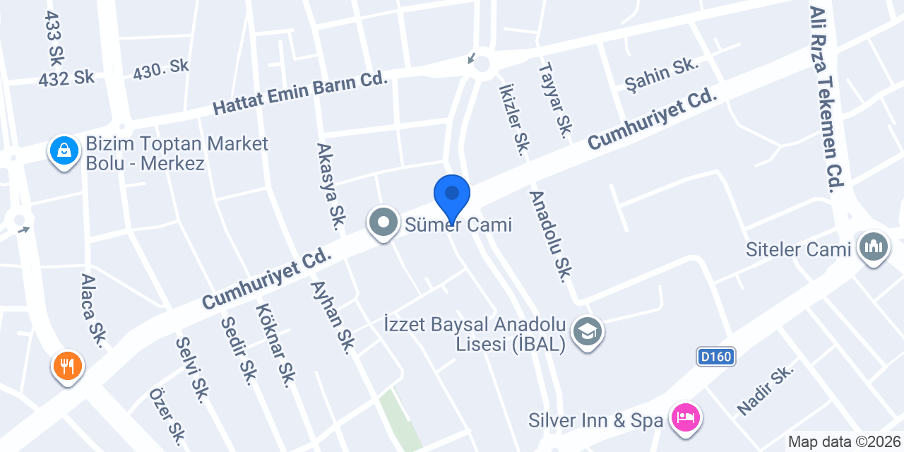 BOLU ÇİLİNGİR SÜMER ANAHTARCI konumu