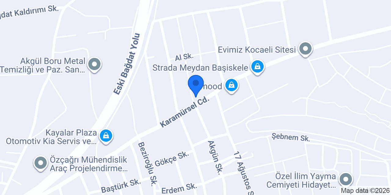 Başiskele Otomotiv konumu