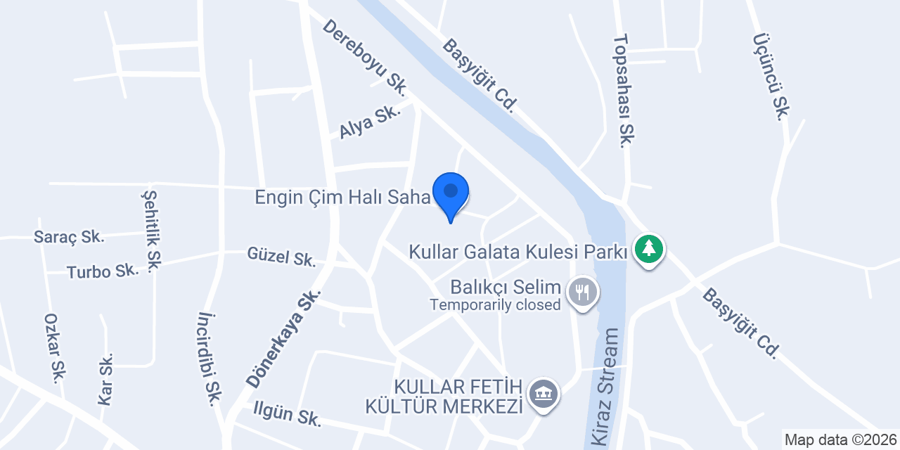 Engin Çim Halı Saha konumu