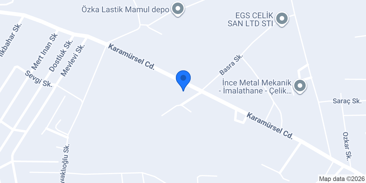 Kesmar Merkez Depo konumu