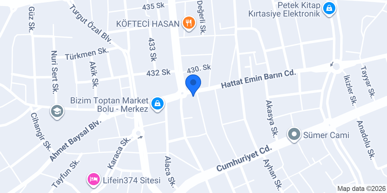 Diş Hekimi MUSTAFA TUĞLU konumu