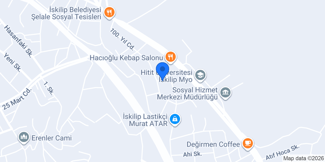 Coşkun Makina Motor konumu