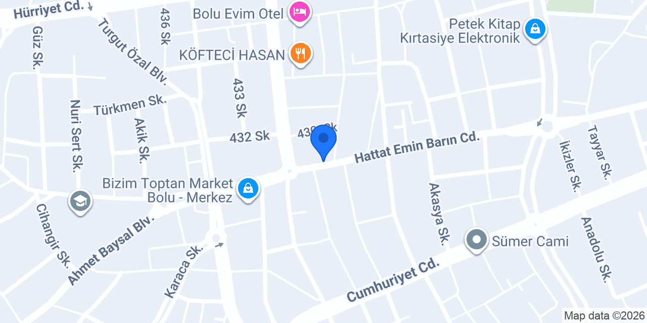 Tuna Emir Pastanesi konumu