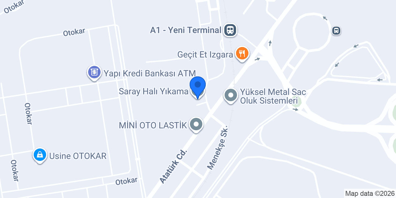 Saray Halı Yıkama konumu