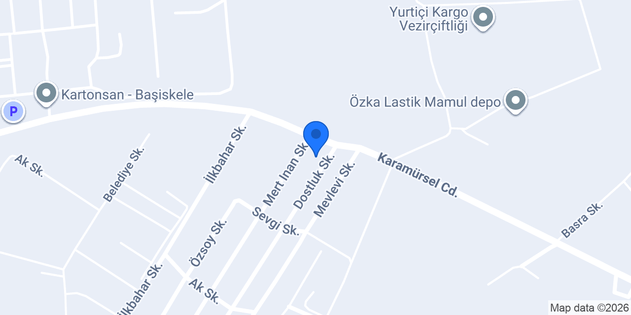 GÜMÜŞ RAF LTD. ŞTİ. konumu