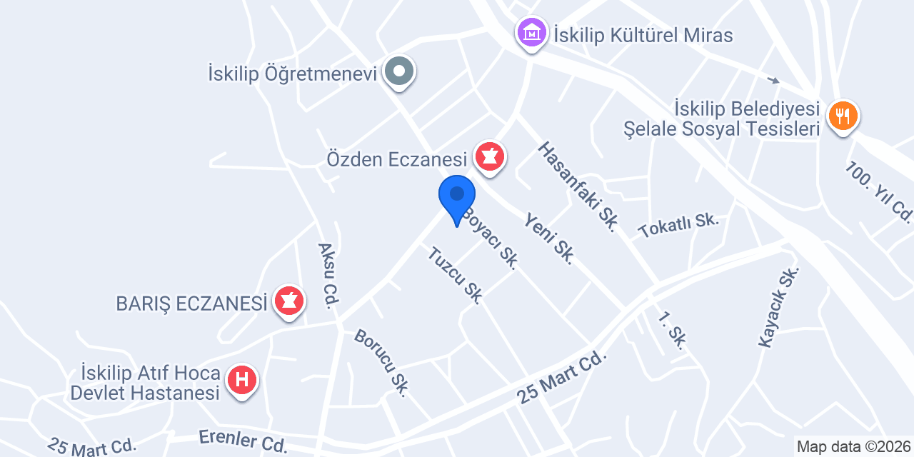 İskilip Doğalgaz konumu