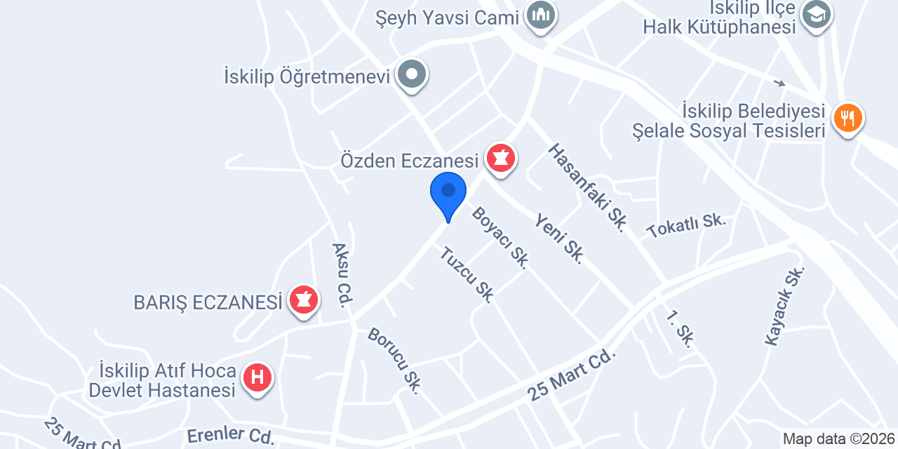 PAŞAOĞULLARI BAKLAVA ve BÖREKCİSİ konumu