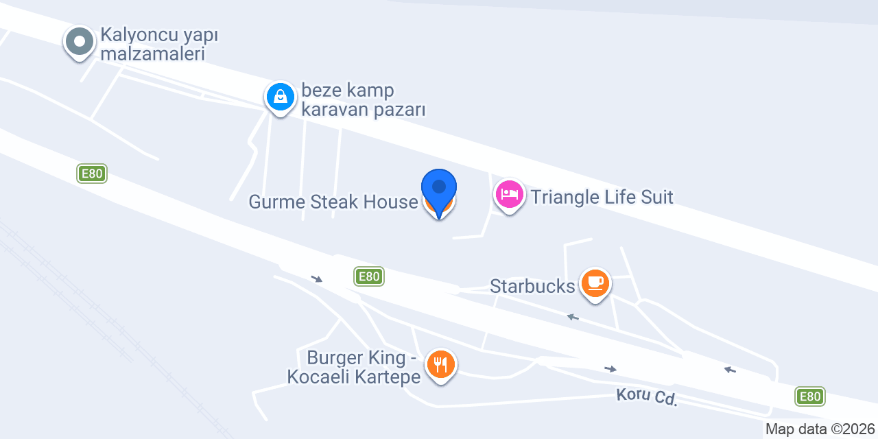 Gurme Steak House konumu