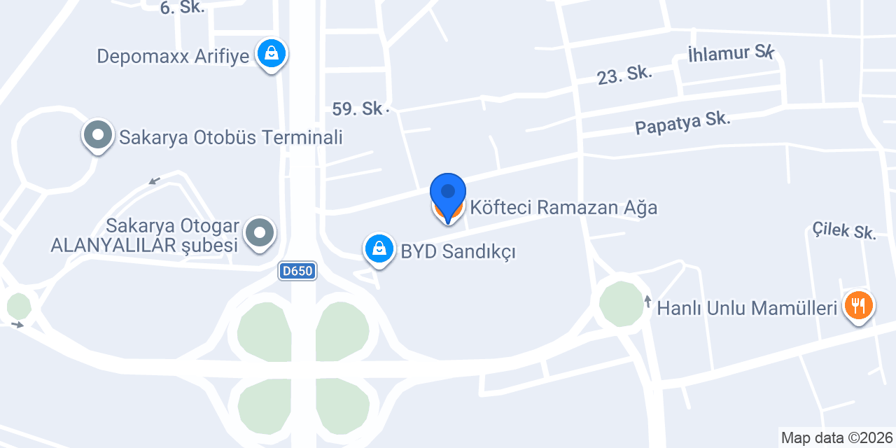 Köfteci Ramazan Ağa konumu