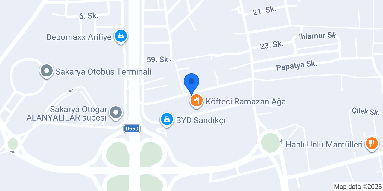 Gülümse Yemek konumu