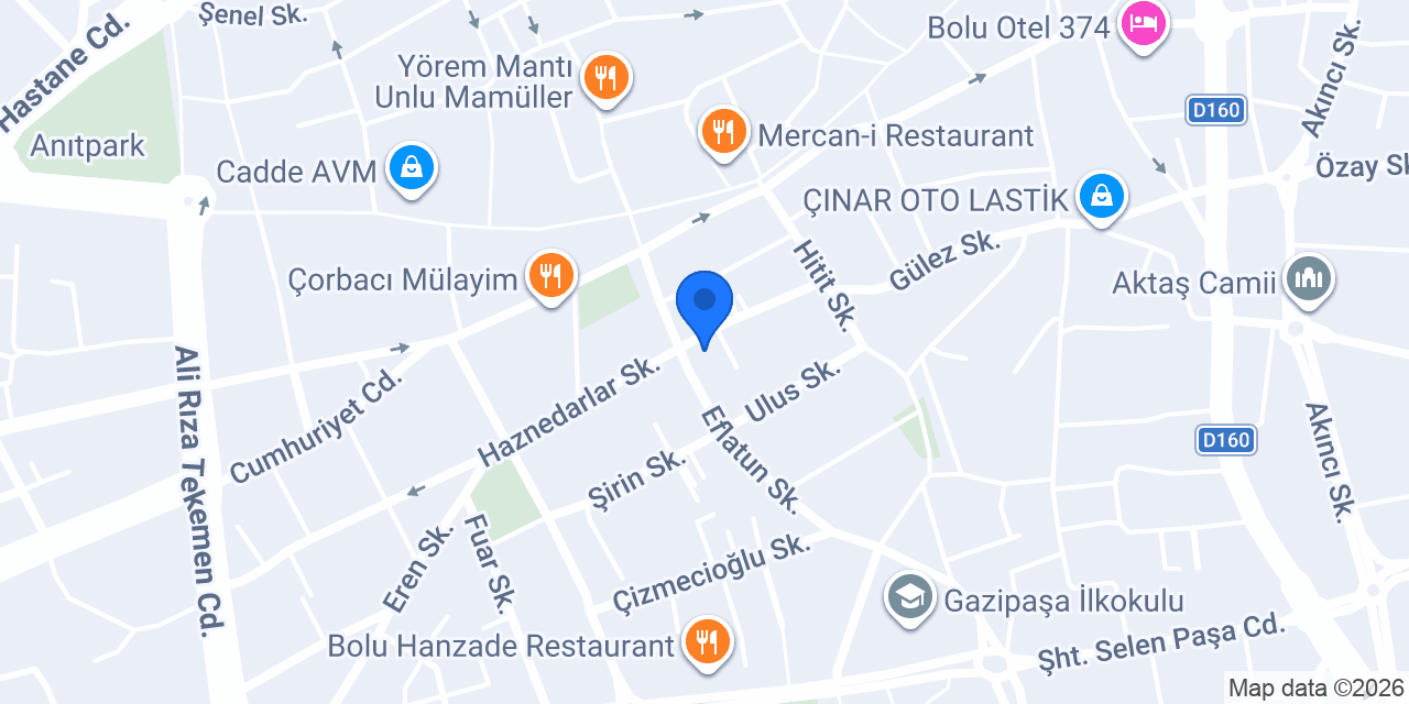 Emak Yapı Bolu konumu