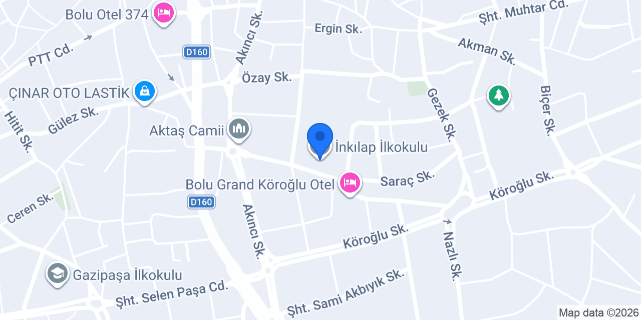 İnkılap İlkokulu konumu