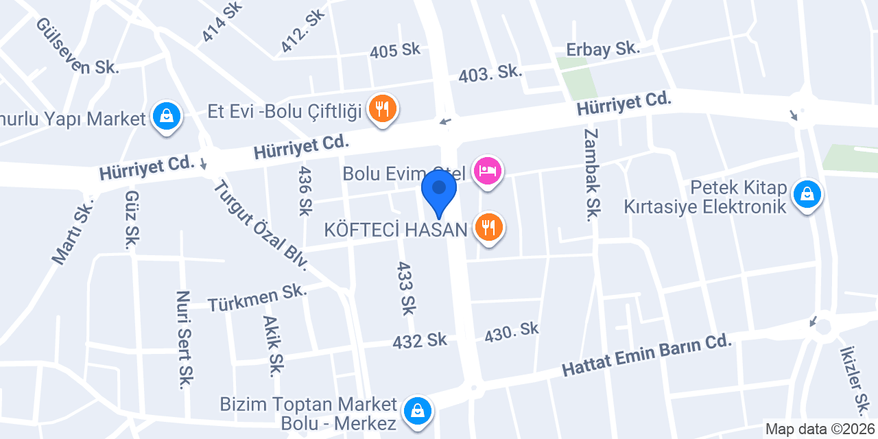 Abant Kahvecisi konumu