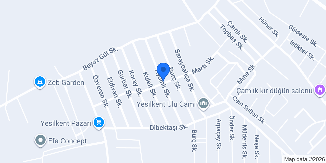 Atmaca Dekorasyon konumu