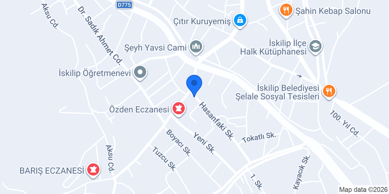 Demircioğlu tesisat konumu