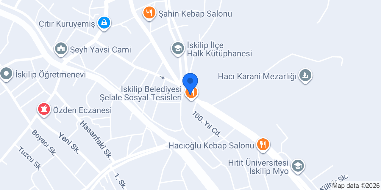 İskilip Taksi Durağı konumu