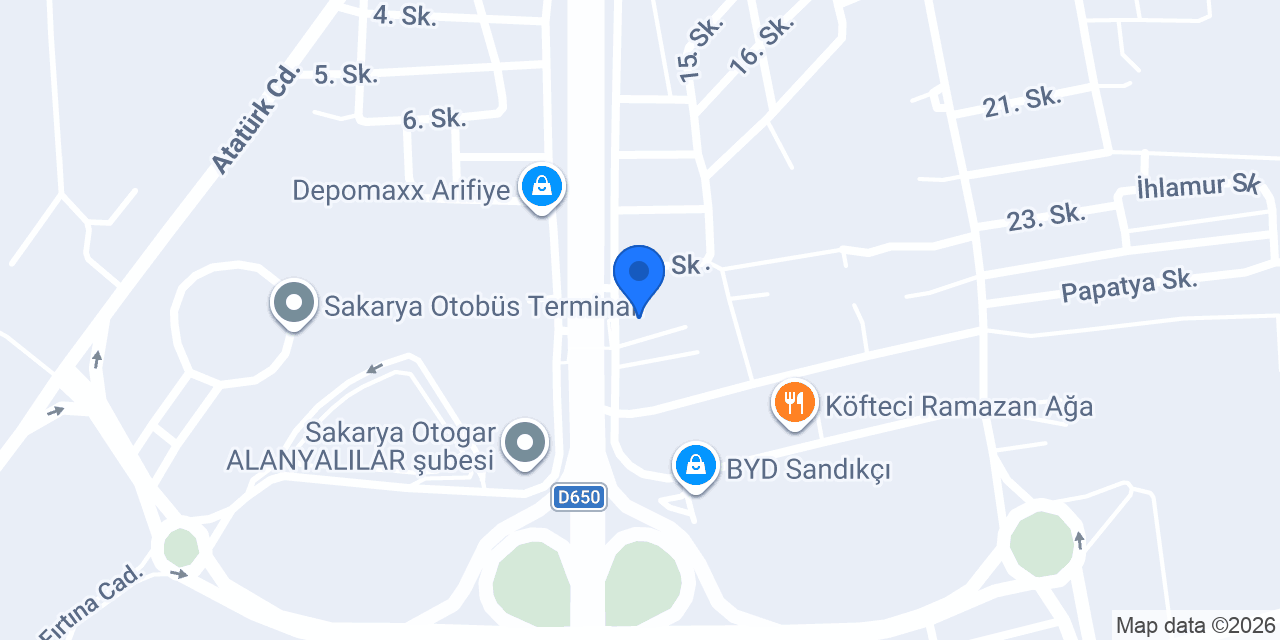 Yapı Kredi - Sanayi Çarşısı Şubesi konumu