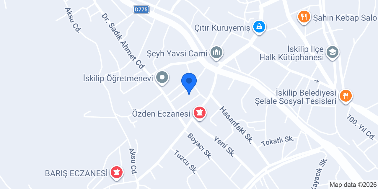 Wind Pilates Studio İskilip konumu