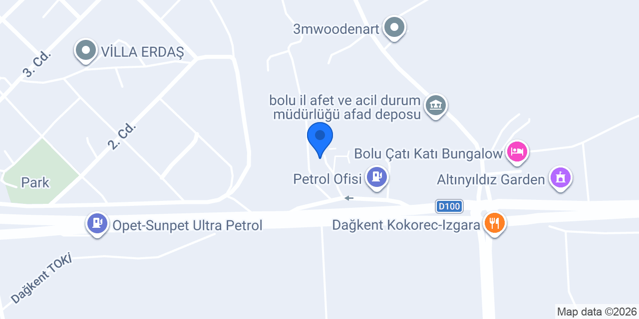 Bolu Mobilya Fabrikası konumu