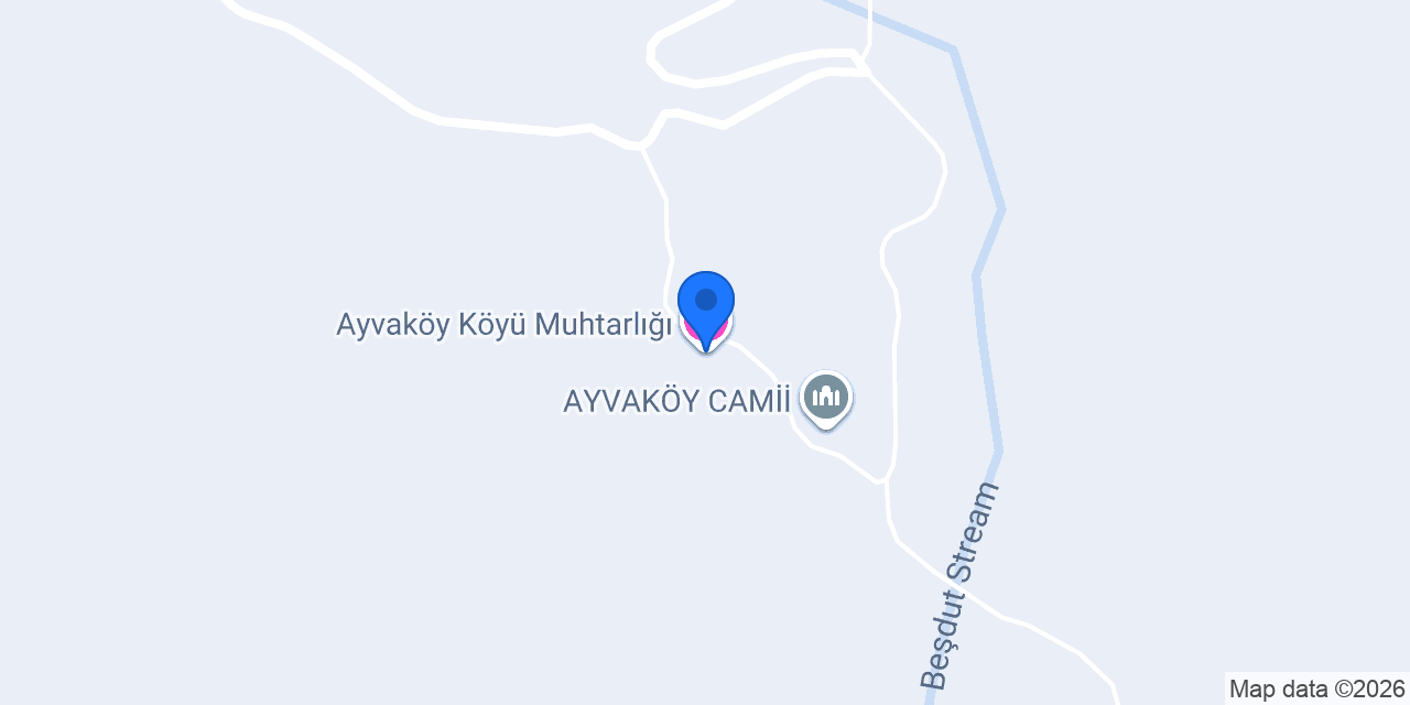 Ayvaköy Köyü Muhtarlığı konumu
