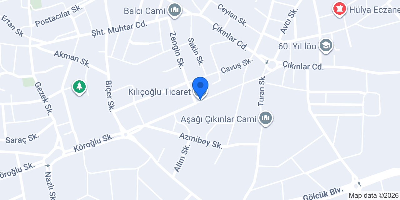 Kılıçoğlu Ticaret konumu
