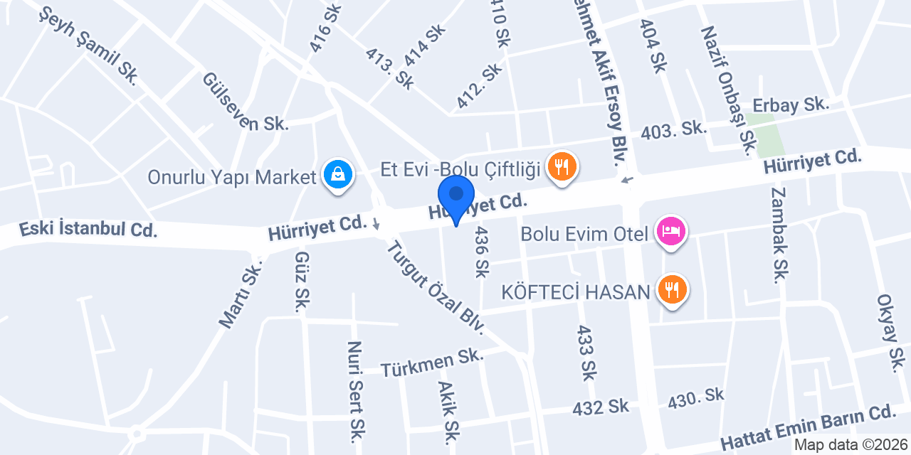 Abant Yemek konumu