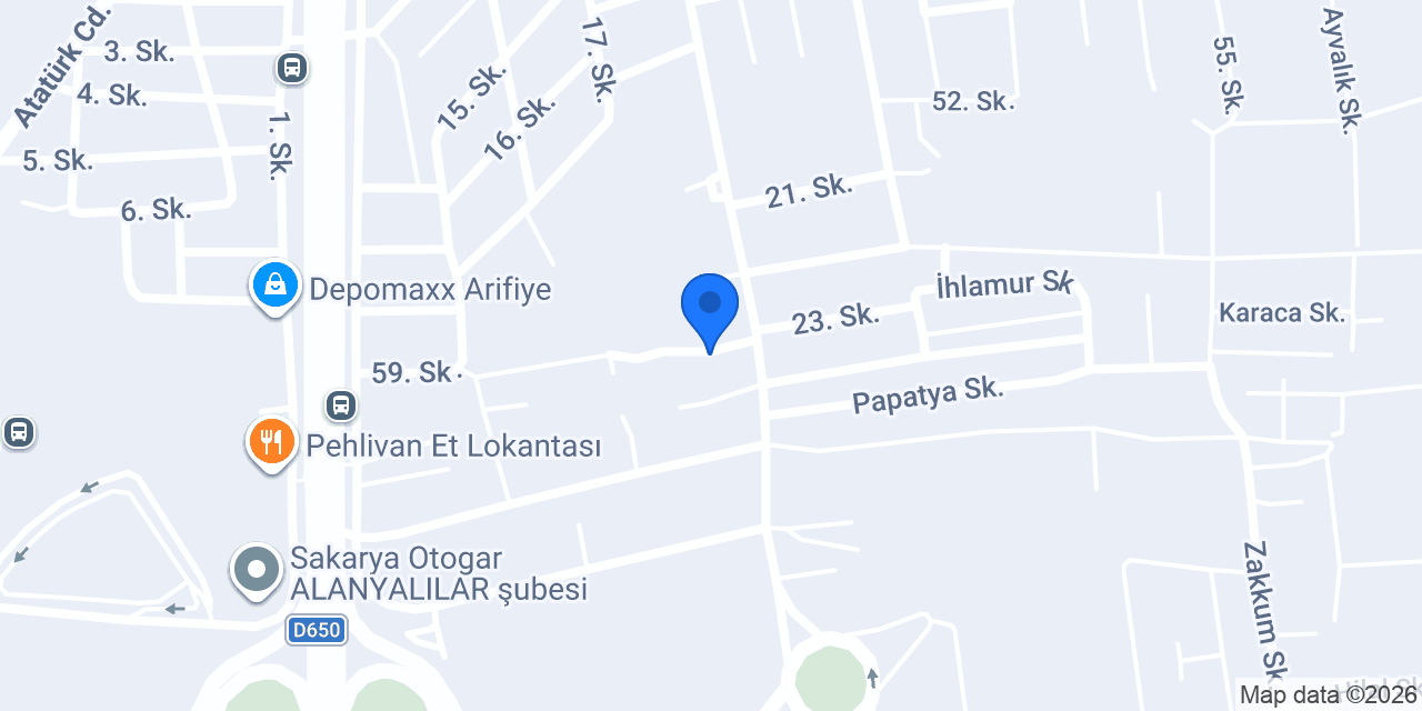 Nar Metal Sanayi konumu