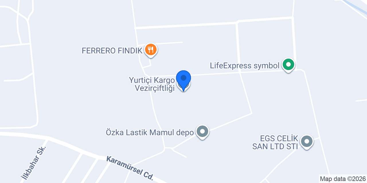 Yurtiçi Kargo Vezirçiftliği konumu