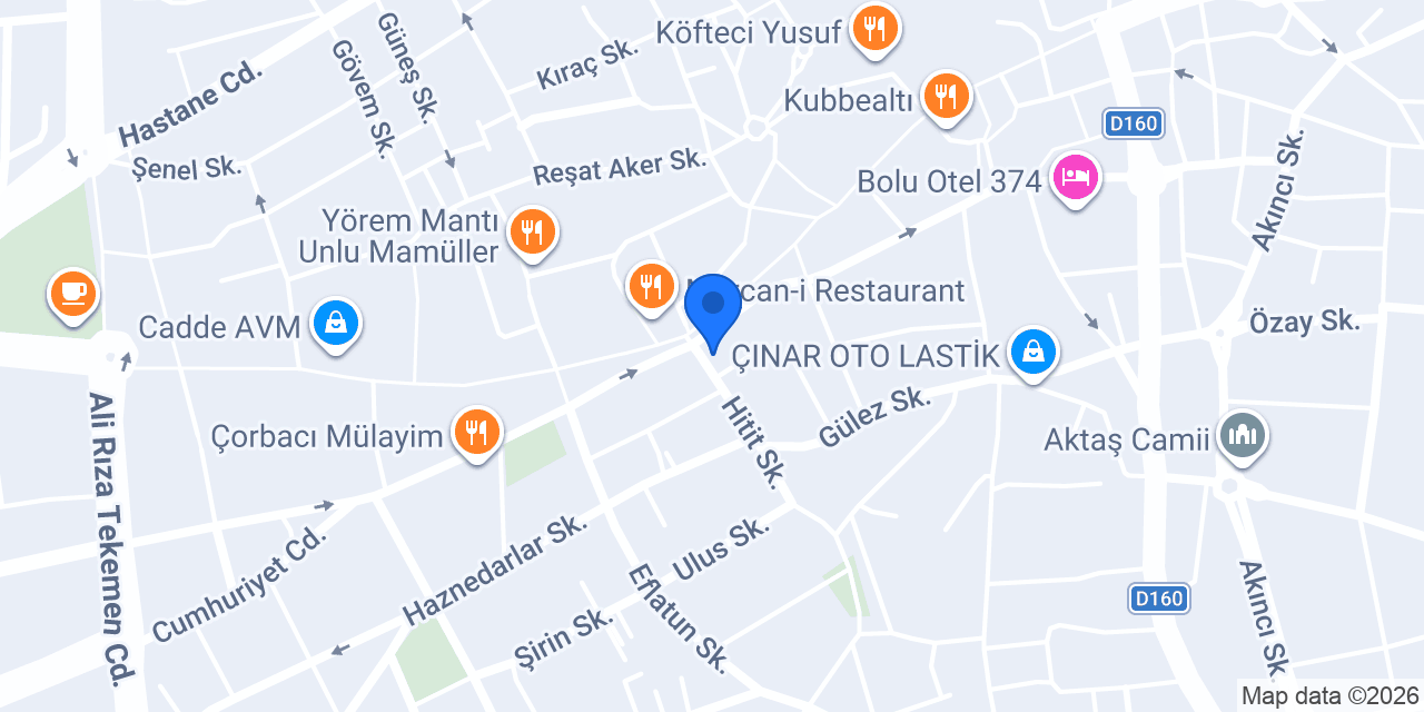 Katılımevim Bolu Şube konumu