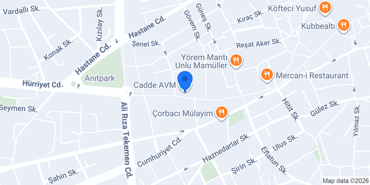 Cadde AVM konumu
