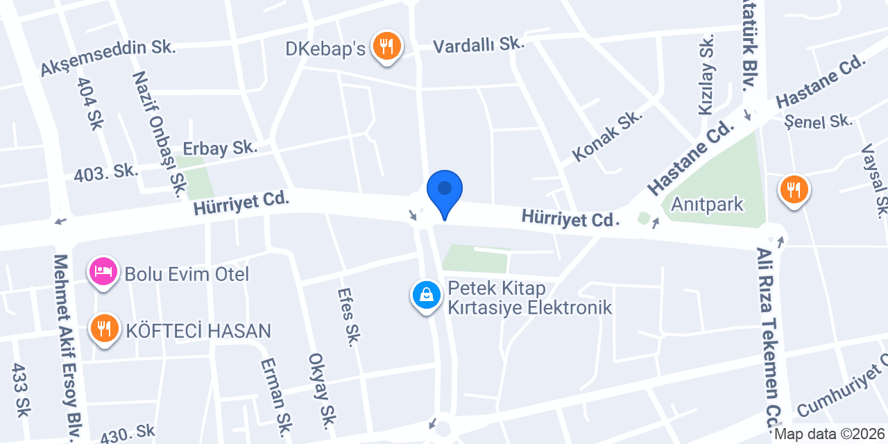 Martı Pastanesi konumu