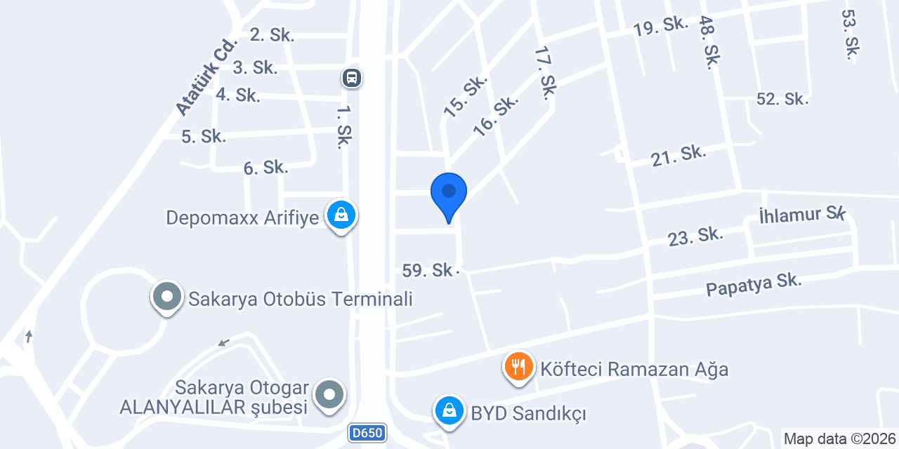 Sakarya Havuz konumu