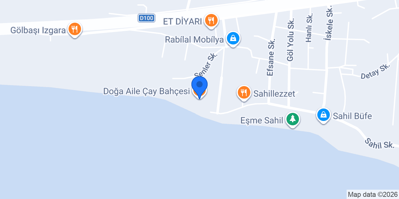 Doğa Aile Çay Bahçesi konumu