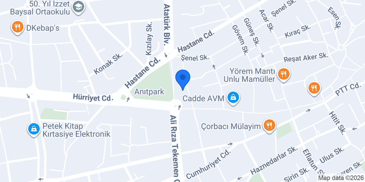 hakiki roma dondurmaları (boldo) konumu