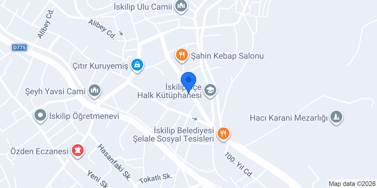 İnci Apart İskilip konumu