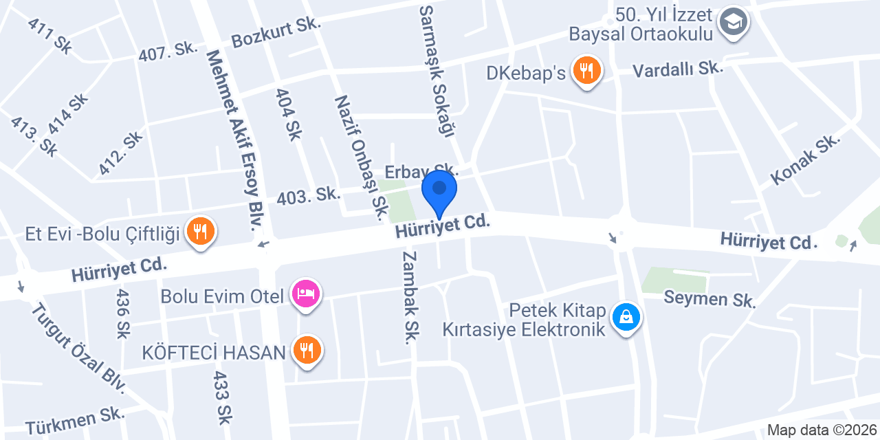 Özel İlhami Ertem Okulları konumu