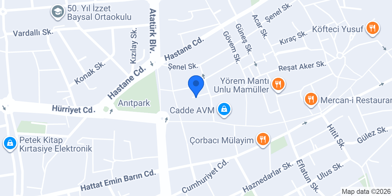 Caretta Bolu konumu
