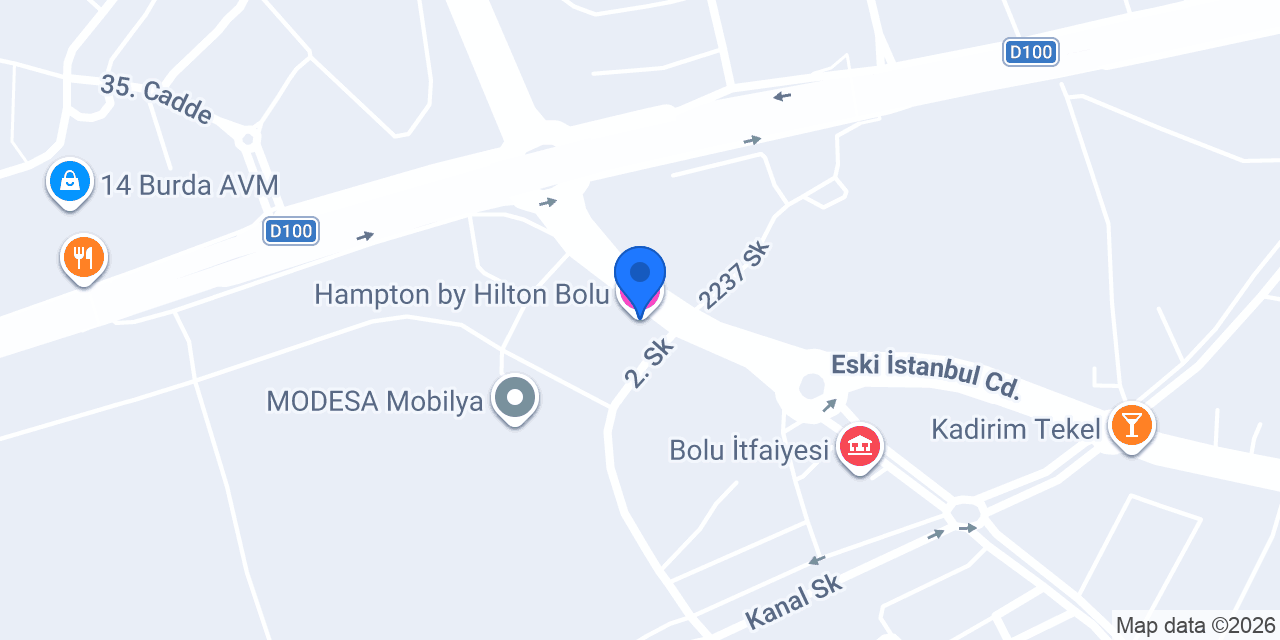 Hampton by Hilton Bolu konumu